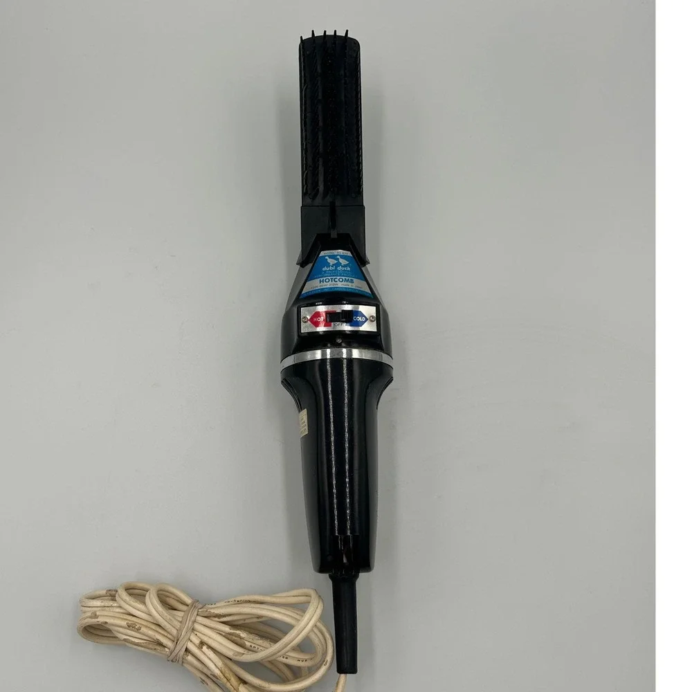Vintage Dubl Duck Hotcomb Model 870 Professional Hair Styling Tool Made in Japan